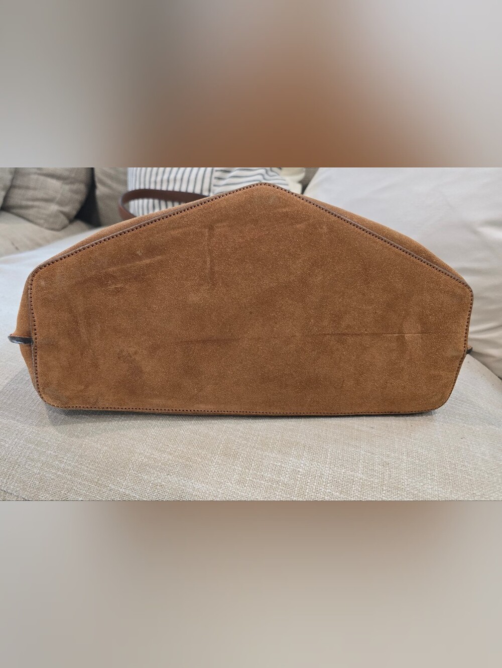 🌟Maison Margiela Caramel Brown Suede Tote/Bucket Bag - Picture 11 of 15